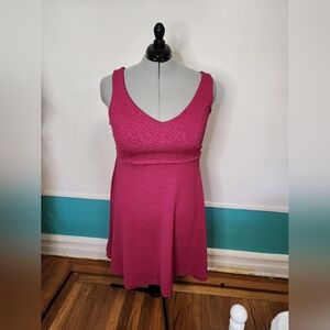 Sleeveless Pink Skater Dress